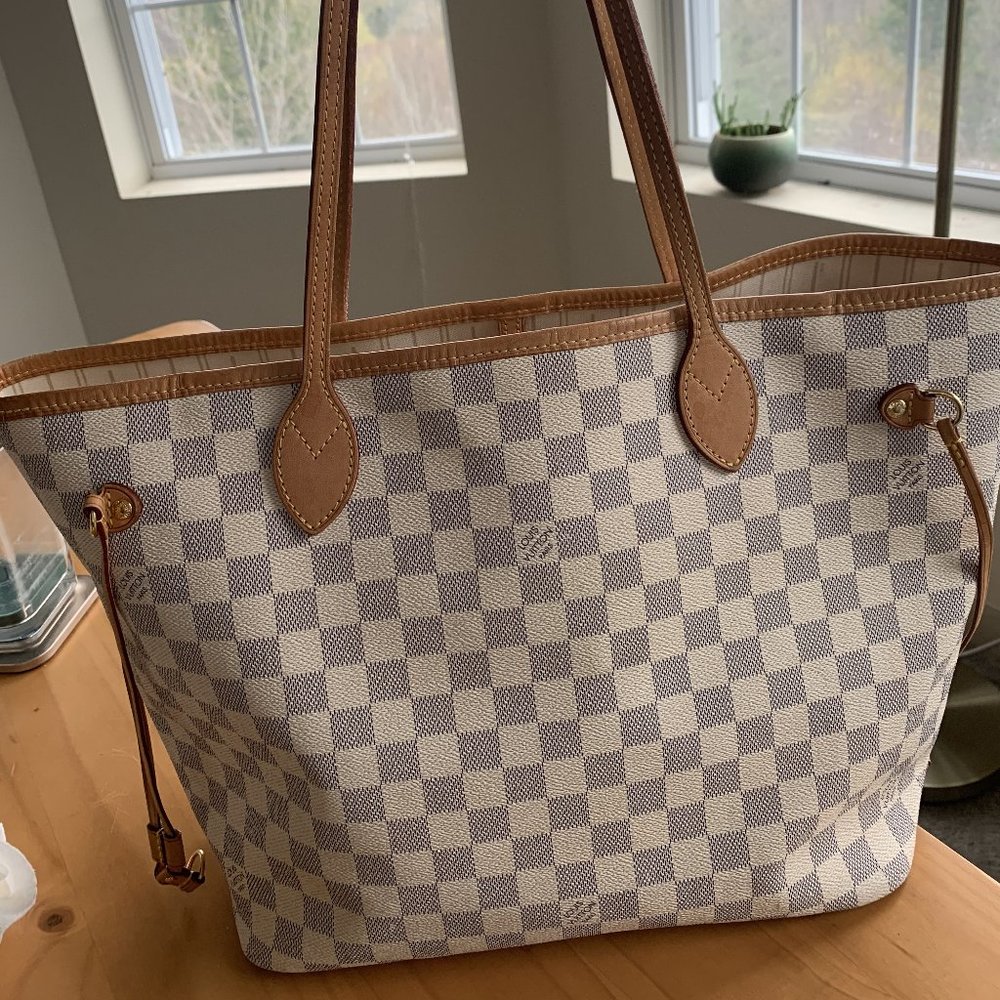 Louis Vuitton Neverfull MM Damier Azur Canvas